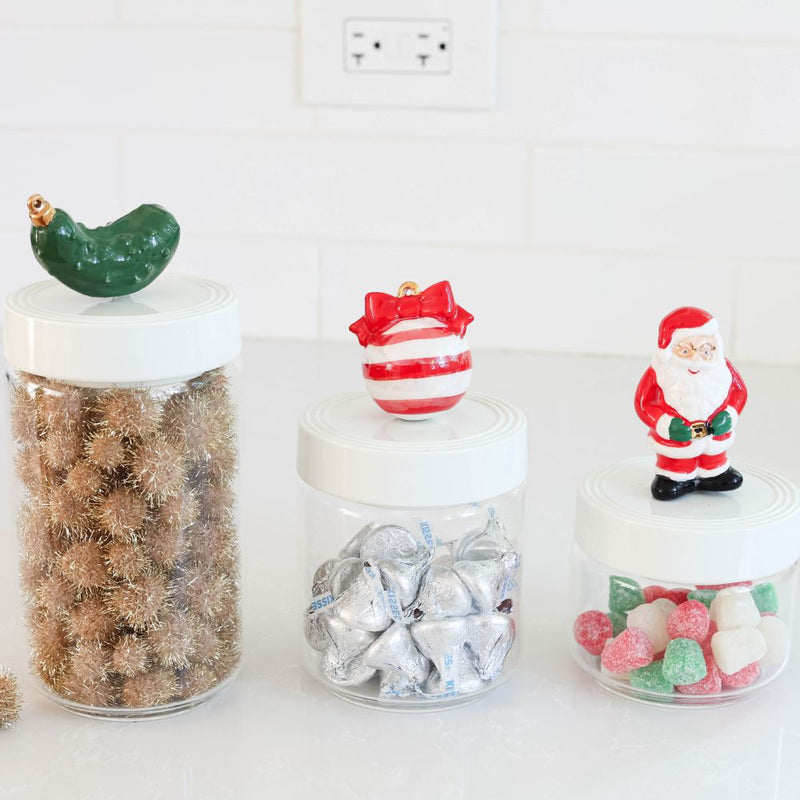 pinstripes medium canister and red and white mini