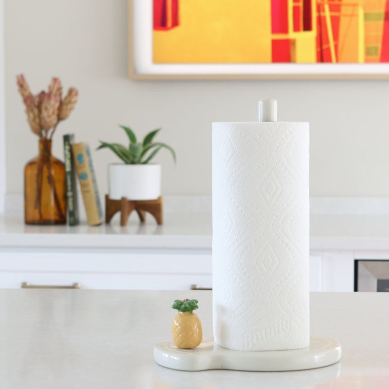 pineapple mini on a melamine paper towel holder