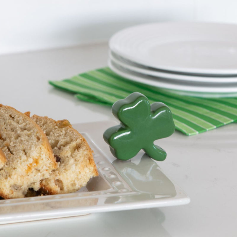 green shamrock mini and baked bread