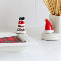santa down the chimney and santa hat