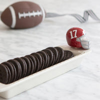 University of Alabama helmet mini on a cracker tray filled with Oreos